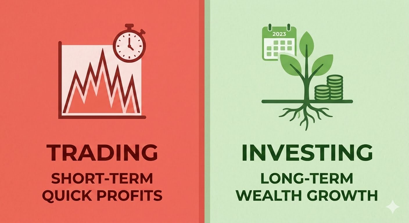 trading vs investing